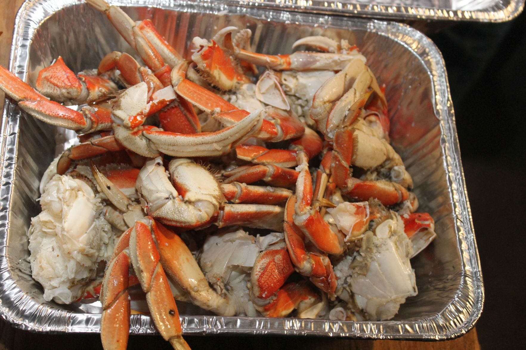 Fresh, iced crab served by Native Sons & Daughters